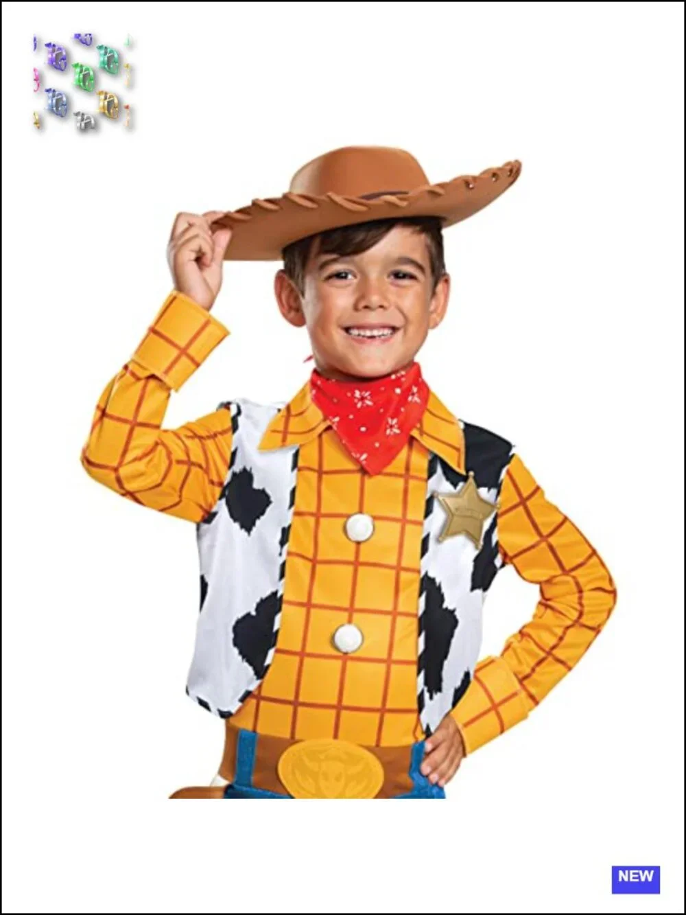 Woody Costume Kids Deluxe Toy Story 4 Cosplay Halloween Outfit Officially